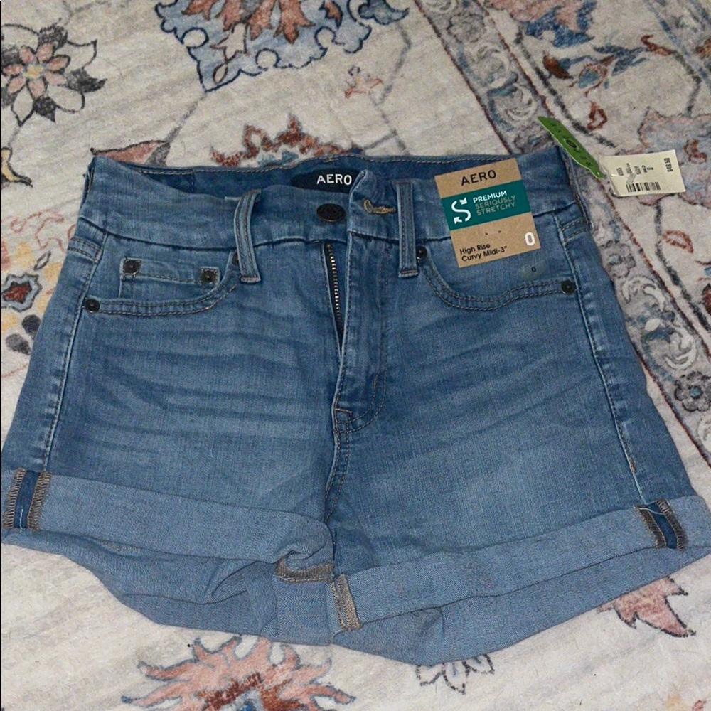 Aero Women's Blue Jean Shorts